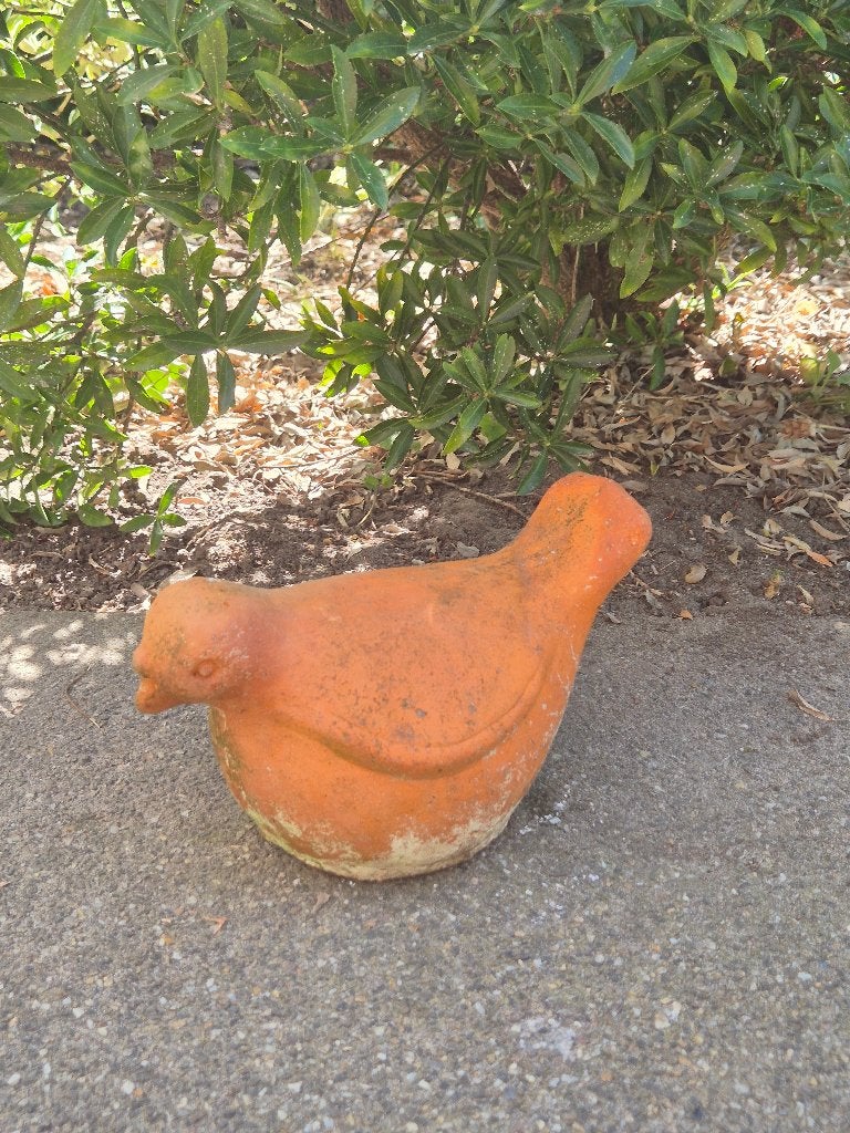 Vogel stenen tuinbeeld, Ophalen of Verzenden, Gebruikt, Steen, Dierenbeeld