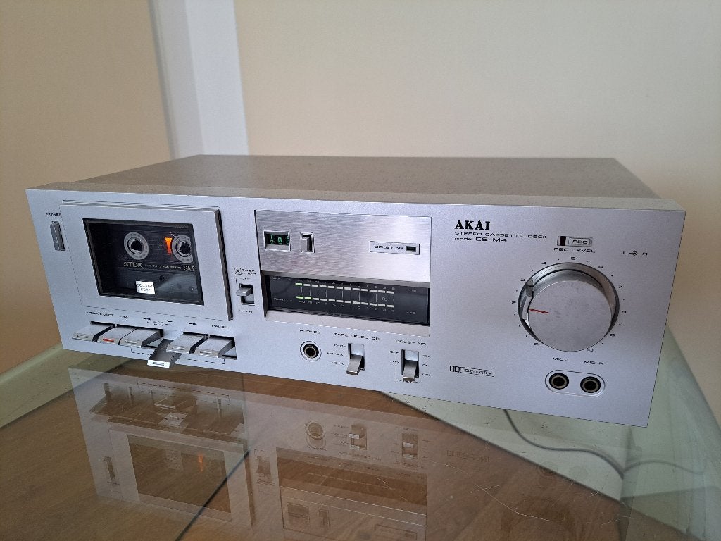 Akai CS-M4 Stereo Cassettedeck - Vintage Audio, Ophalen of Verzenden, Enkel, Akai