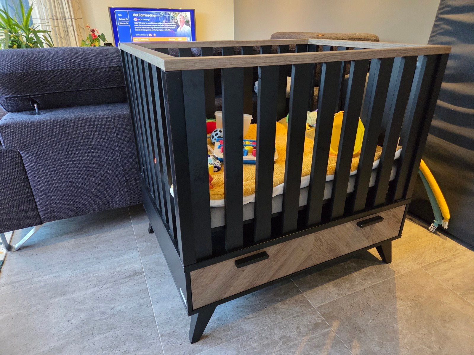Interbaby box met matras en boxkleed, Ophalen, Zo goed als nieuw, Minder dan 140 cm, Matras