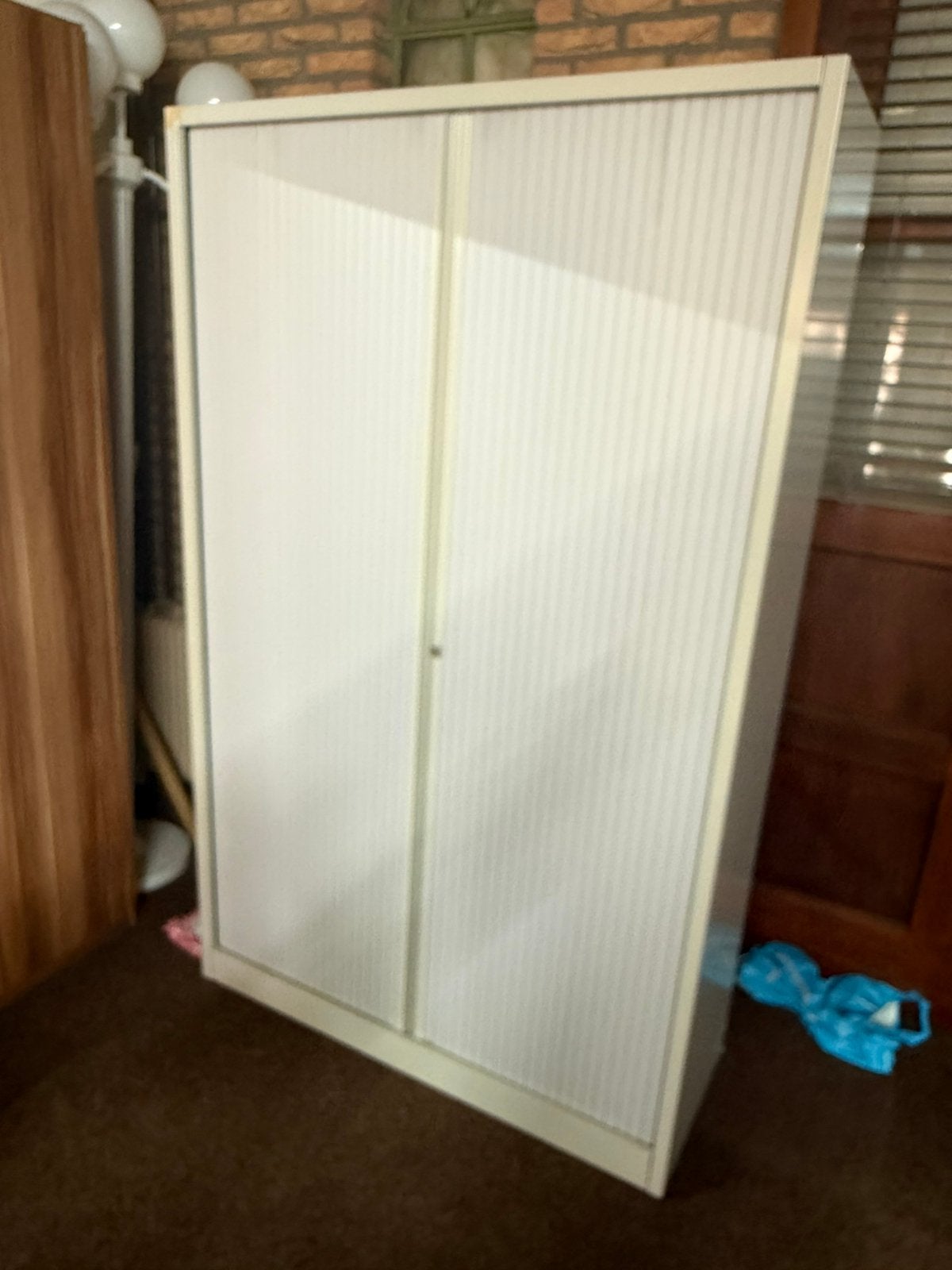 Stalen rolkast met laden en afleg blad, Ophalen, 100 tot 150 cm, Zo goed als nieuw, 150 tot 200 cm