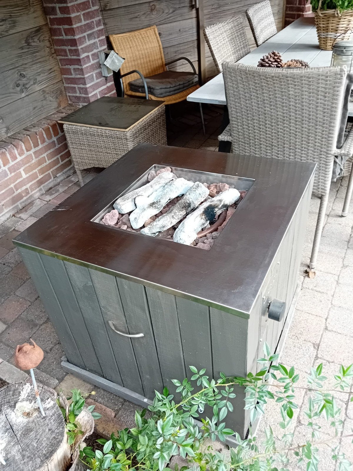 Terrashaard werkend op gas, Tuin en Terras, Ophalen