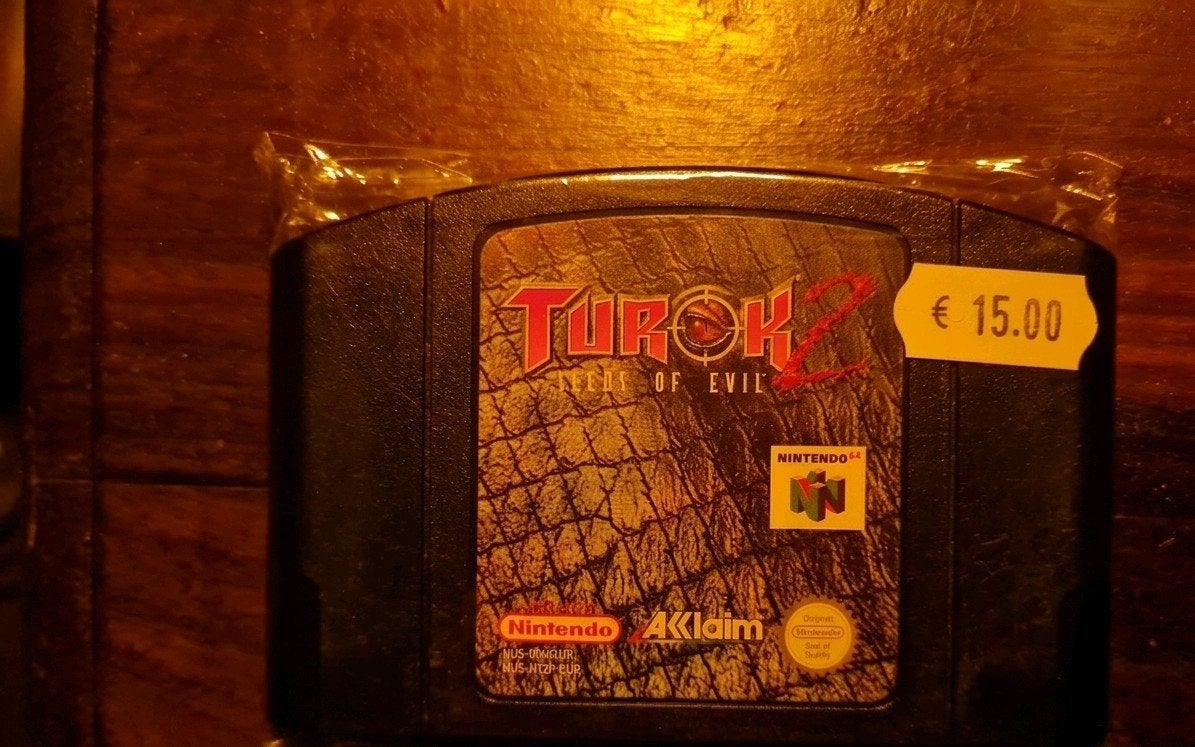 N64 Turok 2: Seeds of Evil Nintendo 64 Game Cartridge, Spelcomputers en Games, Games | Nintendo 64, Zo goed als nieuw, Avontuur en Actie
