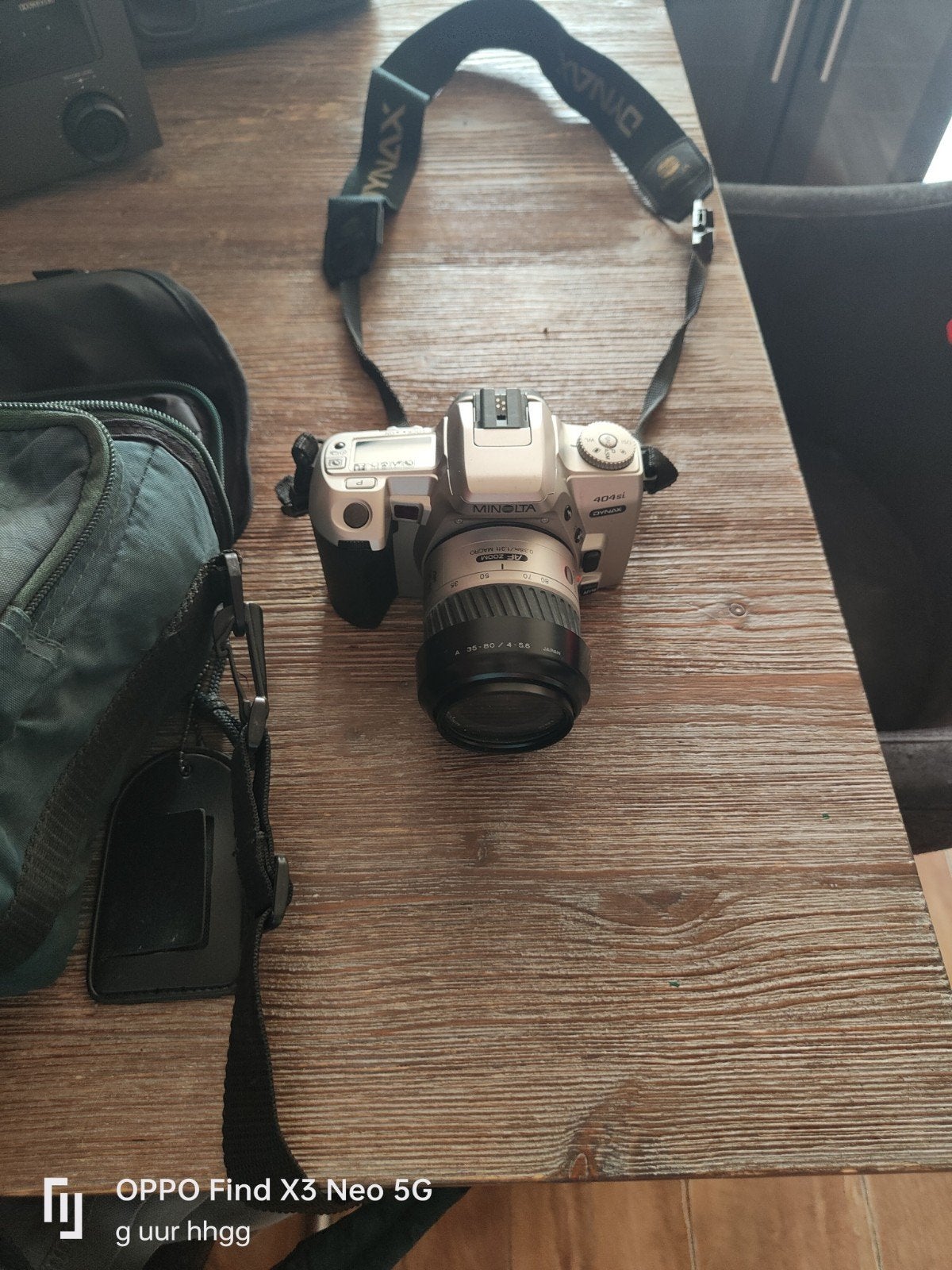 Minolta 404si compleet met draagtas, Ophalen of Verzenden, Gebruikt, Spiegelreflex, Minolta