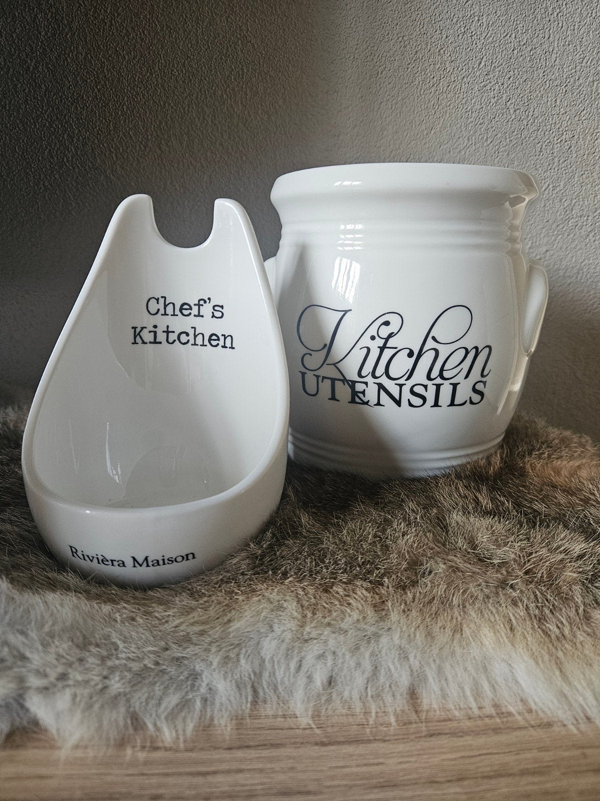 Riviera Maison lepelhouder en Kitchen Utensils pot, Ophalen