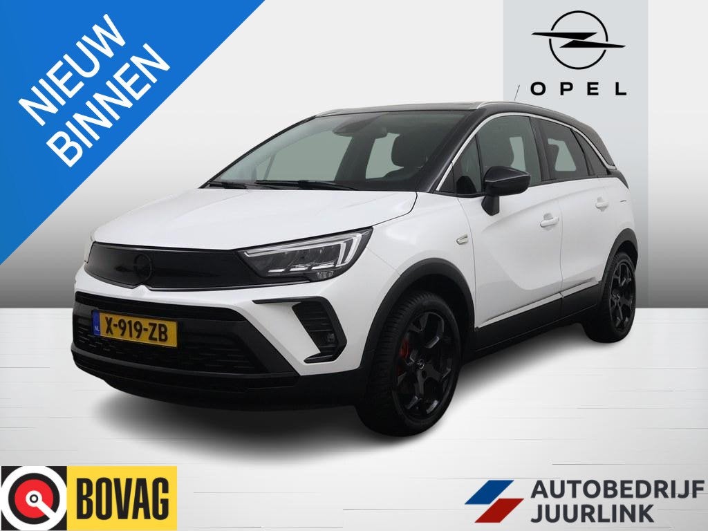 Opel Crossland 1.2T 130pk Ultimate Automaat Pano/Camera/LED, Auto's, Dealer onderhouden, 840 kg, Gebruikt, 1199 cc