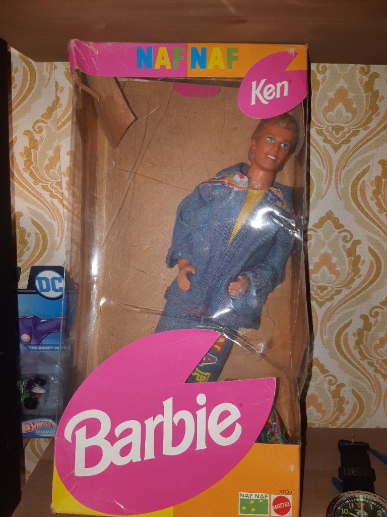 Vintage Barbie Ken NAF NAF pop met originele kleding, Ophalen of Verzenden, Gebruikt