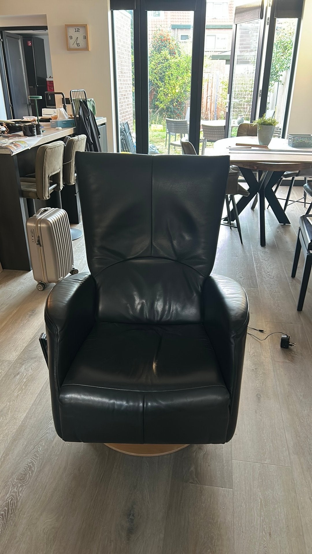 Relax fauteuil, Huis en Inrichting, Ophalen, Gebruikt, Minder dan 75 cm, Leer