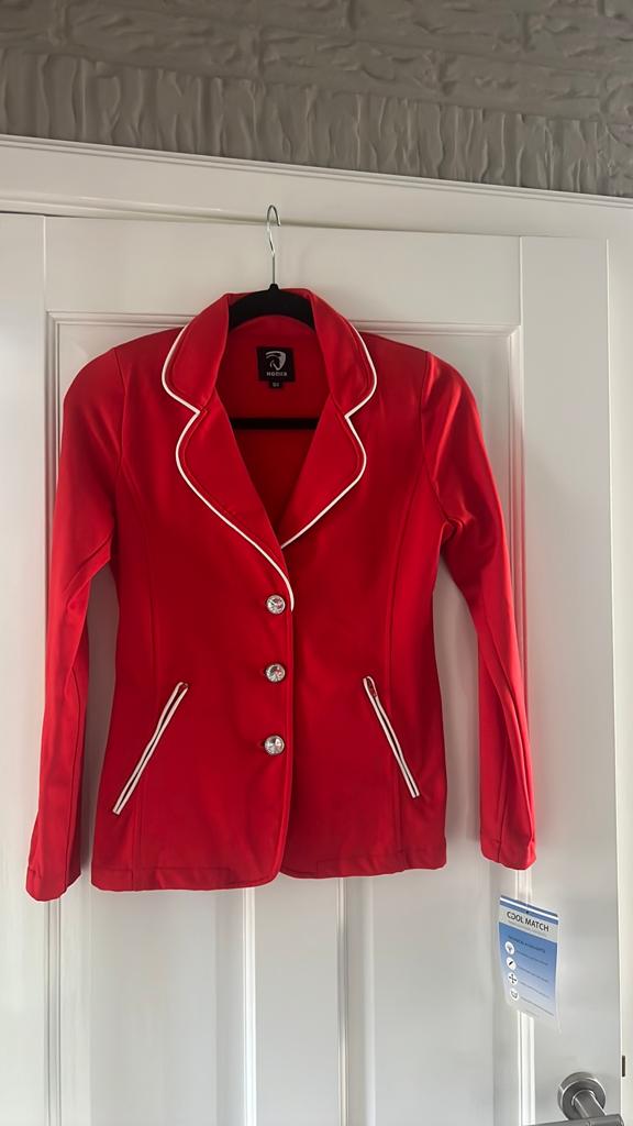 Rood wedstrijd jasje Horka maat 164, Ophalen, Nieuw, Dressuur, Bovenkleding