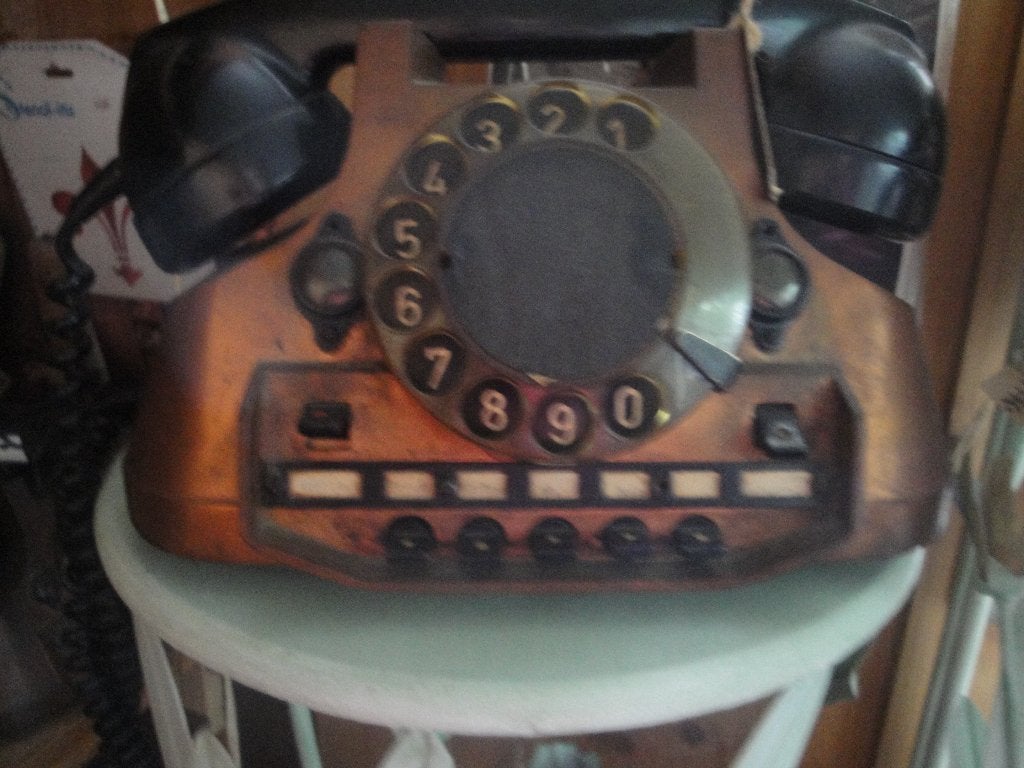 antiek messing telefoon, Antiek en Kunst, Ophalen of Verzenden