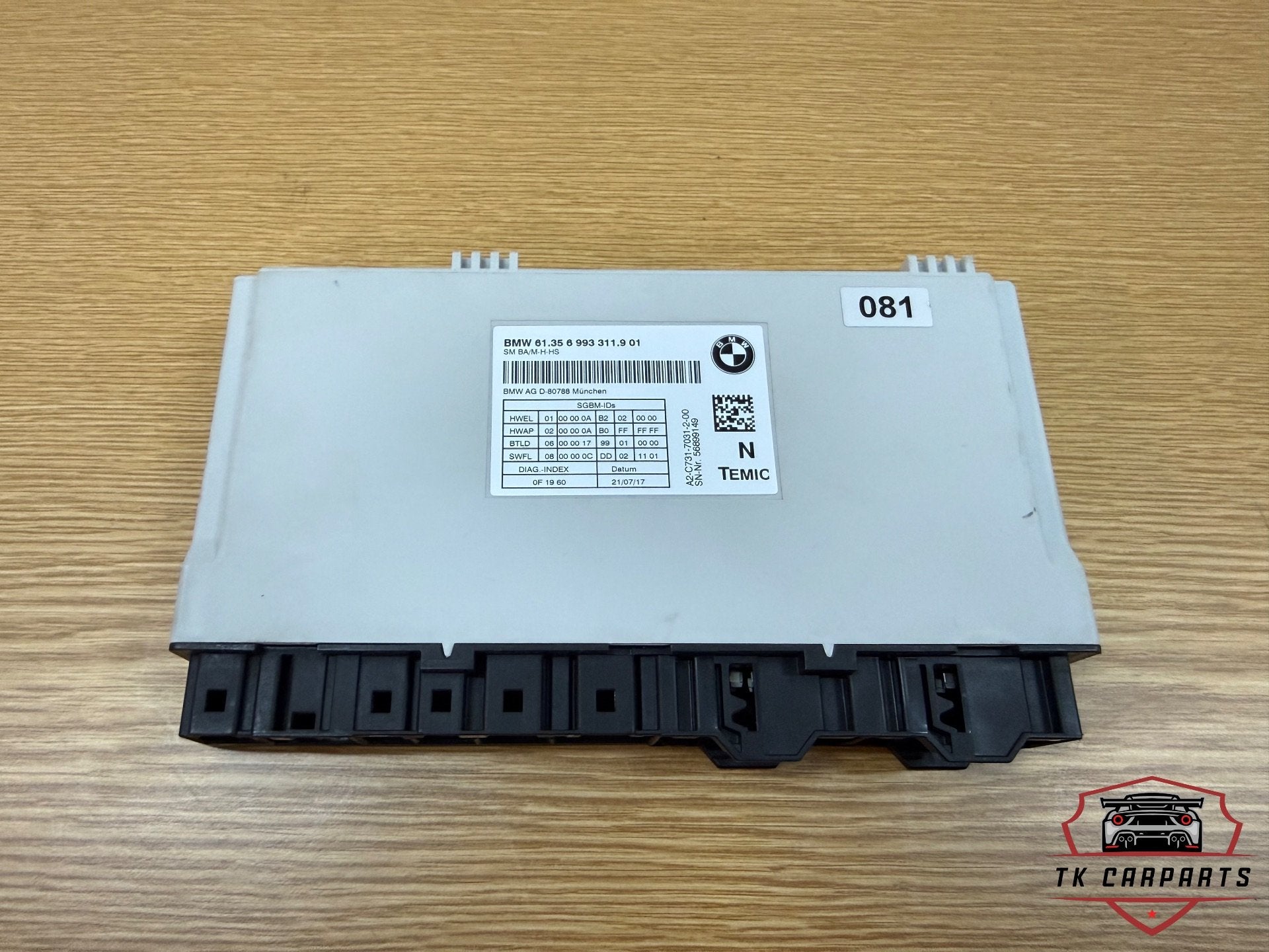 Stoel module voor Bmw 61356993311901, Petuelring 130
80788  Munich, DE, Info@bmw.de, Nieuw, Ophalen of Verzenden