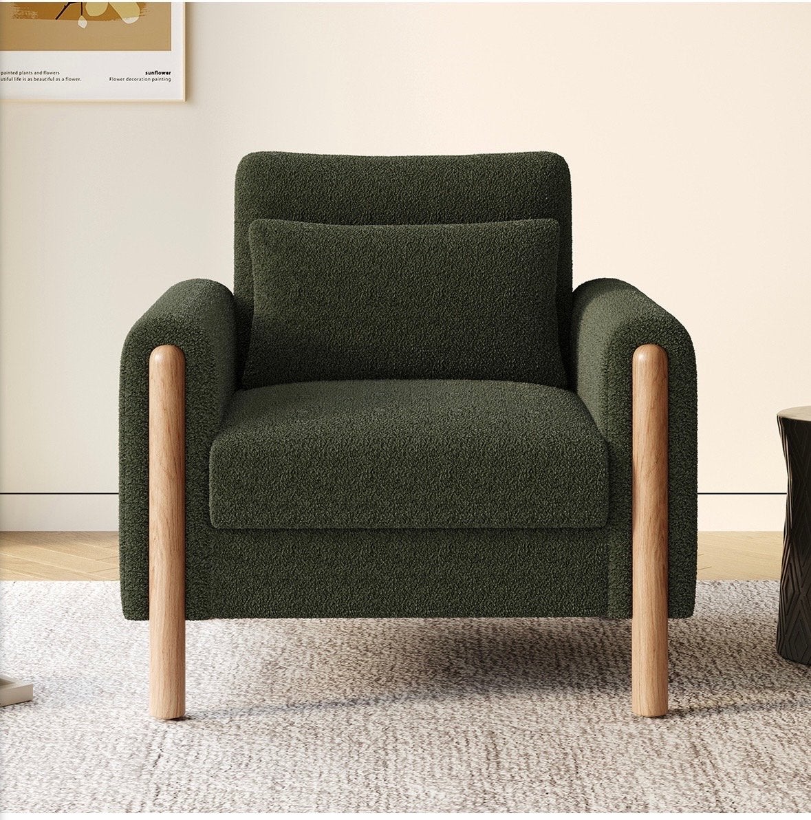 Nieuwe Teddy Fauteuil in Grasgroen, Ophalen, Nieuw, Stof, 75 tot 100 cm