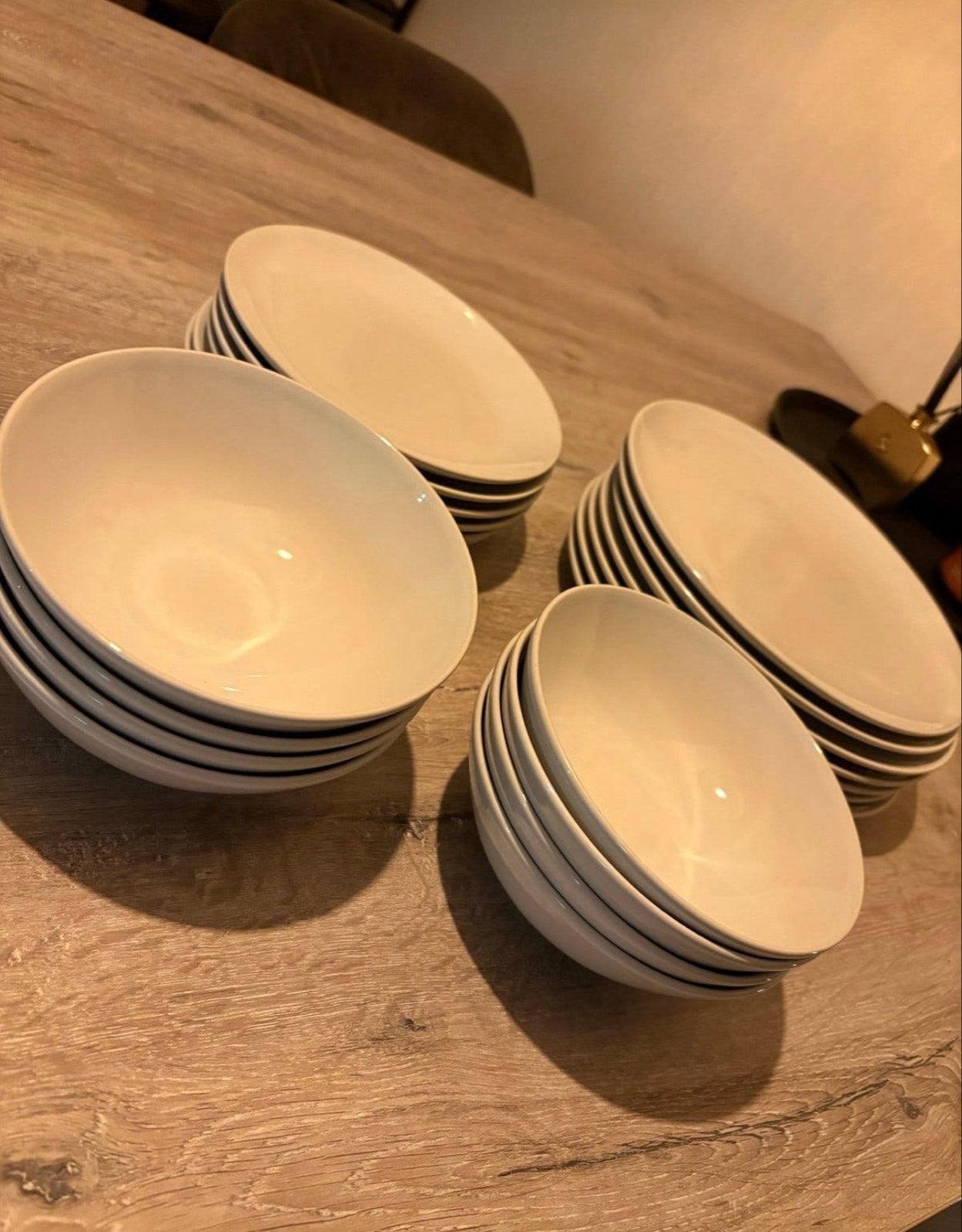 Wit servies, 21-delig, zonder beschadigingen, Huis en Inrichting, Ophalen, Zo goed als nieuw, Keramiek, Compleet servies