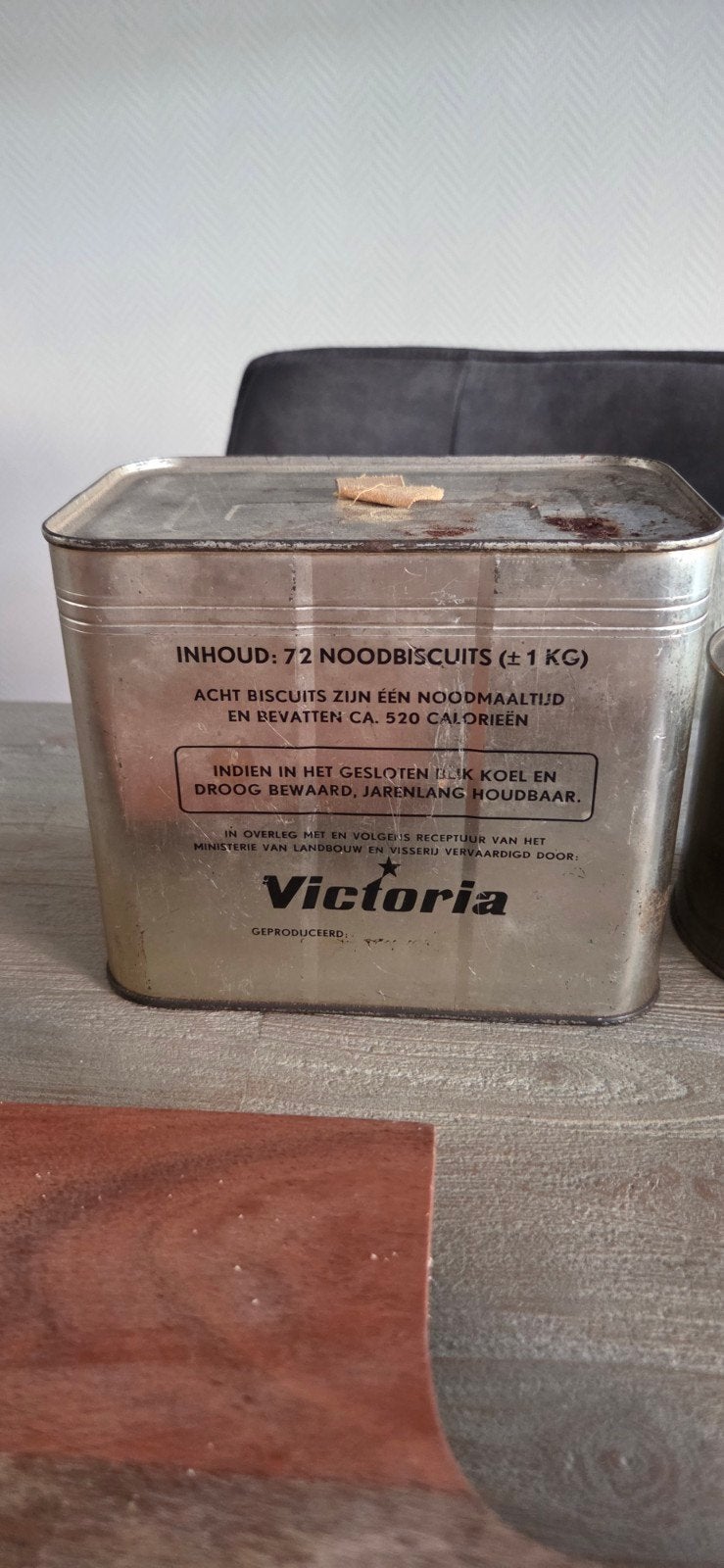 Vintage Noodrantsoen Blikken: Victoria Noodbiscuits & Brite, Ophalen of Verzenden