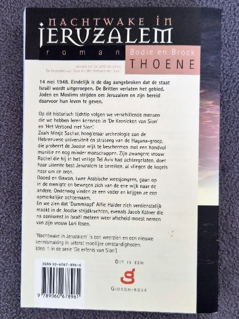 Nachtwake in Jeruzalem - 1 - Bodie en Brock Thoene, Ophalen of Verzenden, Gelezen, Bodie en Brock Thoene