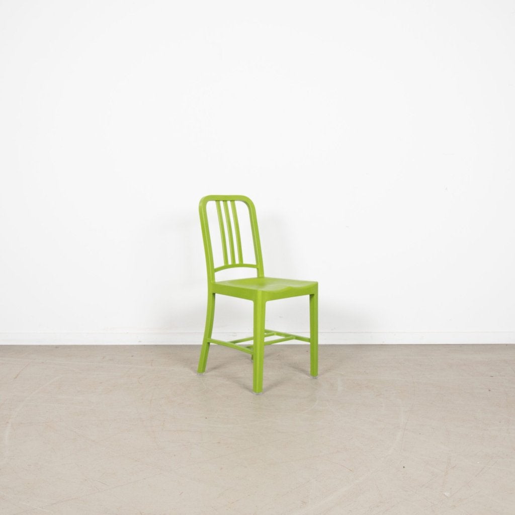 2x Emeco 111 Navy Chair Stoel Groen Kunststof, Niet ingevuld, Zo goed als nieuw, Niet ingevuld, Niet ingevuld