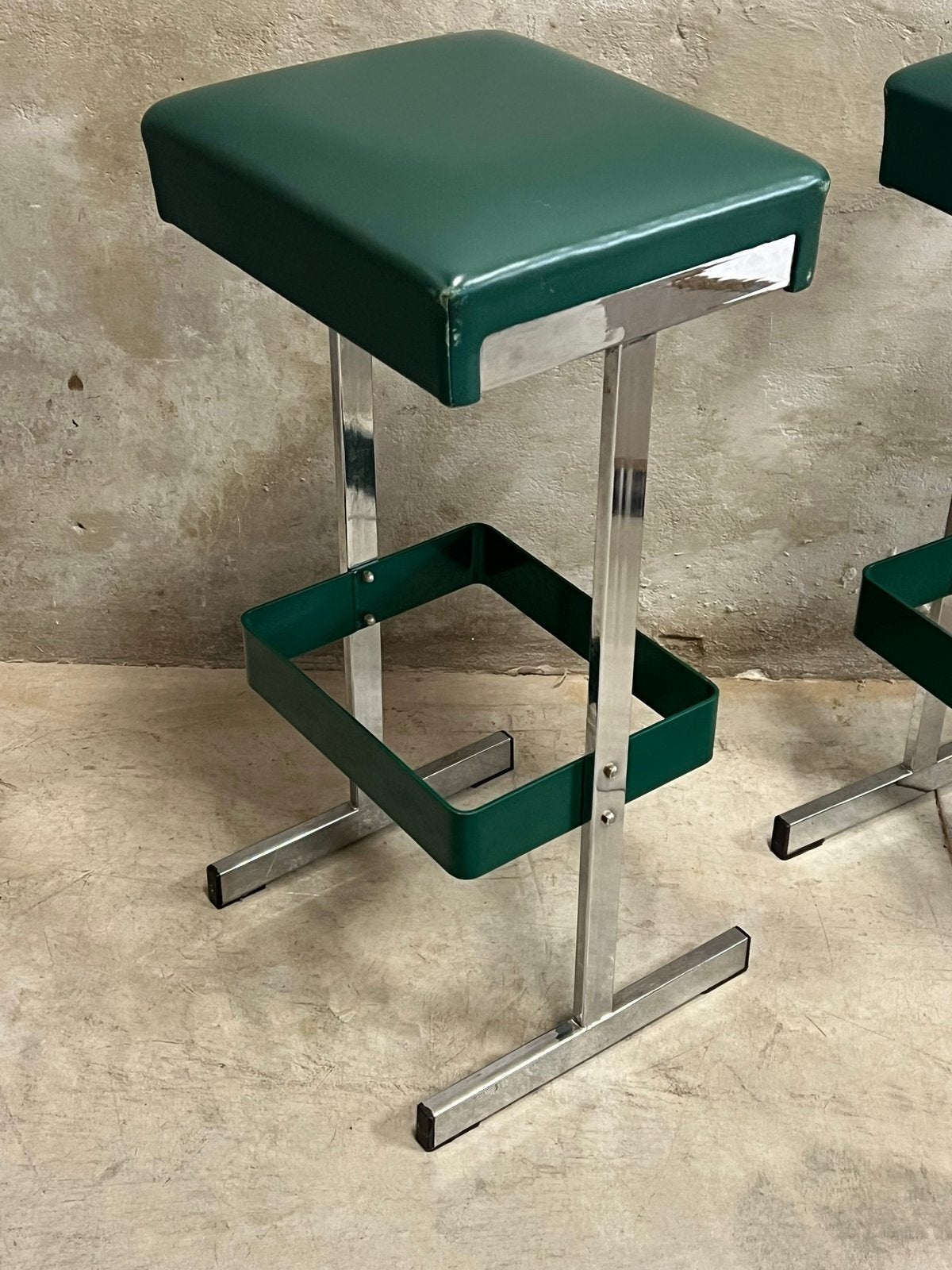 Vintage design barkrukken 3x jaren 70, Huis en Inrichting, Barkrukken, Ophalen, 60 tot 90 cm, Zo goed als nieuw, Nvt
