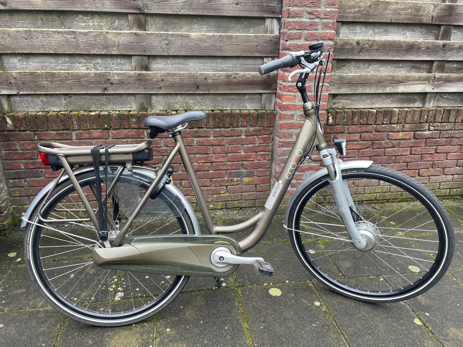 Elektrischfiets cortina Ecomo 28"50cm 7V - accu 40km -, Gebruikt, Versnellingen, 0 zitjes, 50 tot 53 cm