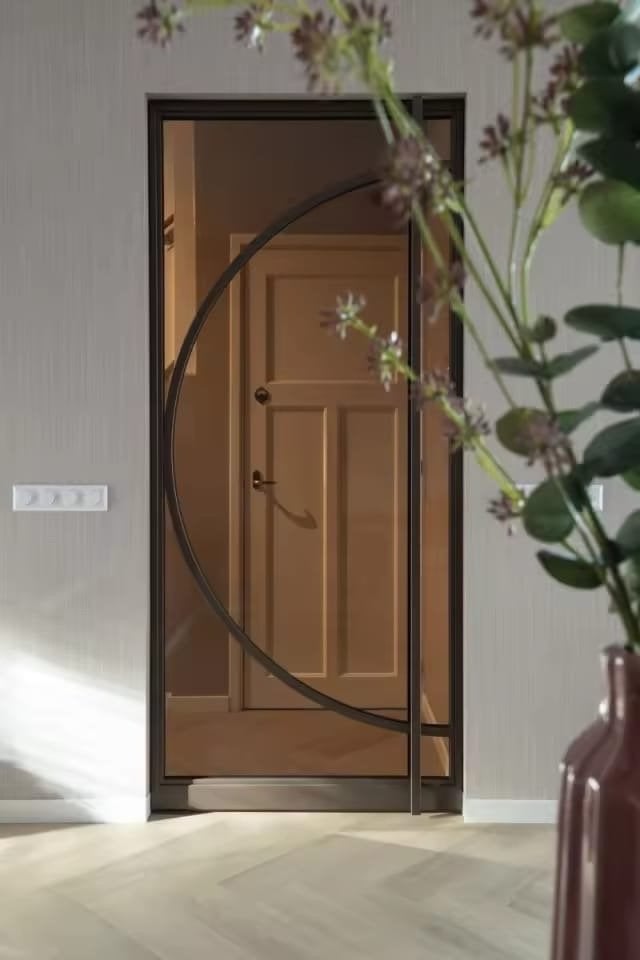 Taatsdeur met boog vanaf 485, Ophalen of Verzenden, Glas, Binnendeur, 215 cm of meer