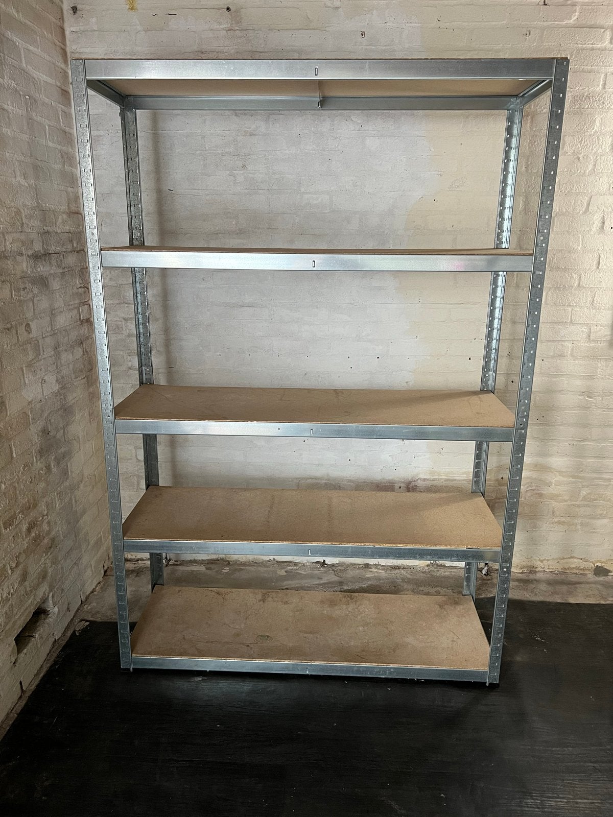 Stellingkast gegalvaniseerd metaal met MDF platen, Ophalen, Gebruikt