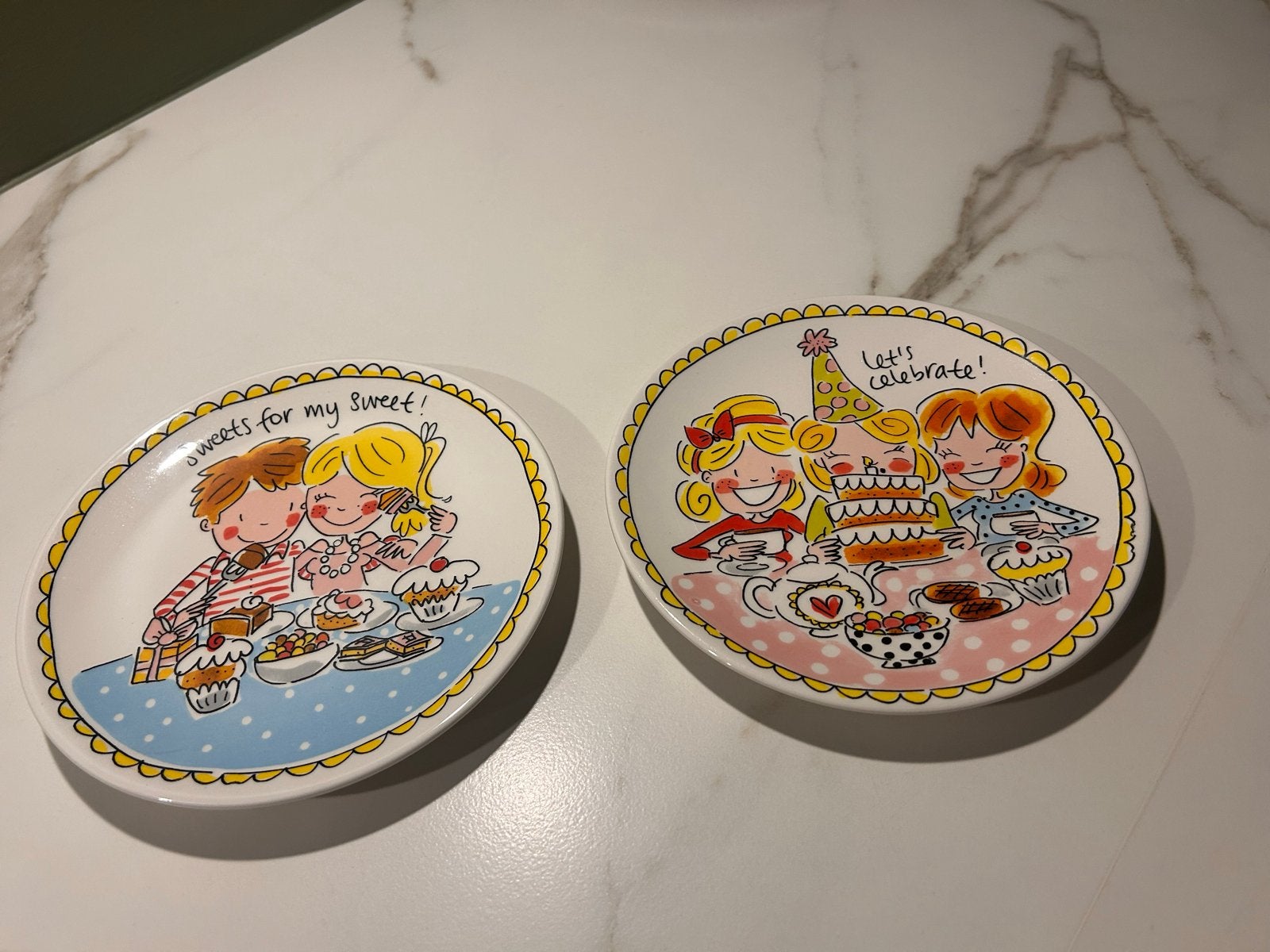 Blond Amsterdam gebaksbordjes - Zo goed als nieuw, Ophalen, Zo goed als nieuw, Bord(en), Aardewerk