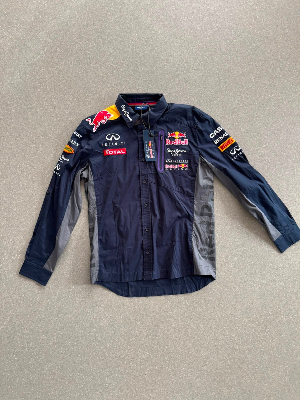 Red Bull Racing overhemd - Pepe Jeans - Nieuw met kaartjes, Blauw, Nieuw, Ophalen of Verzenden, Halswijdte 41/42 (L)