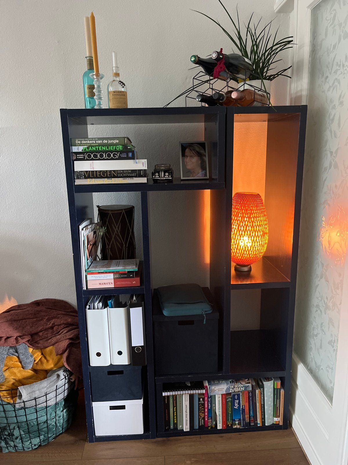 Modulaire kast/boekenkast - 2 losse delen, Ophalen, Met plank(en), Gebruikt, 100 tot 150 cm