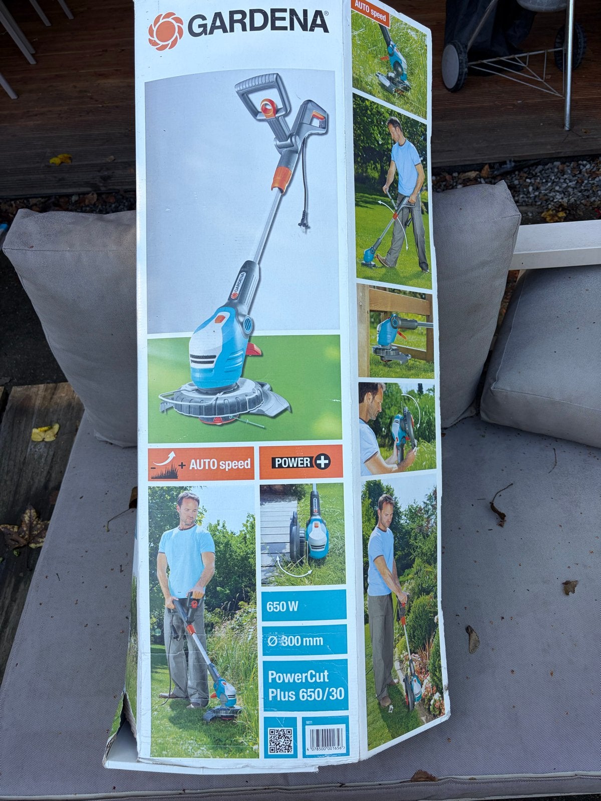 Gardena PowerCut Plus 650/30 elektrische grastrimmer, Ophalen, Cirkelmaaier, Gebruikt, Elektrische grasmaaier