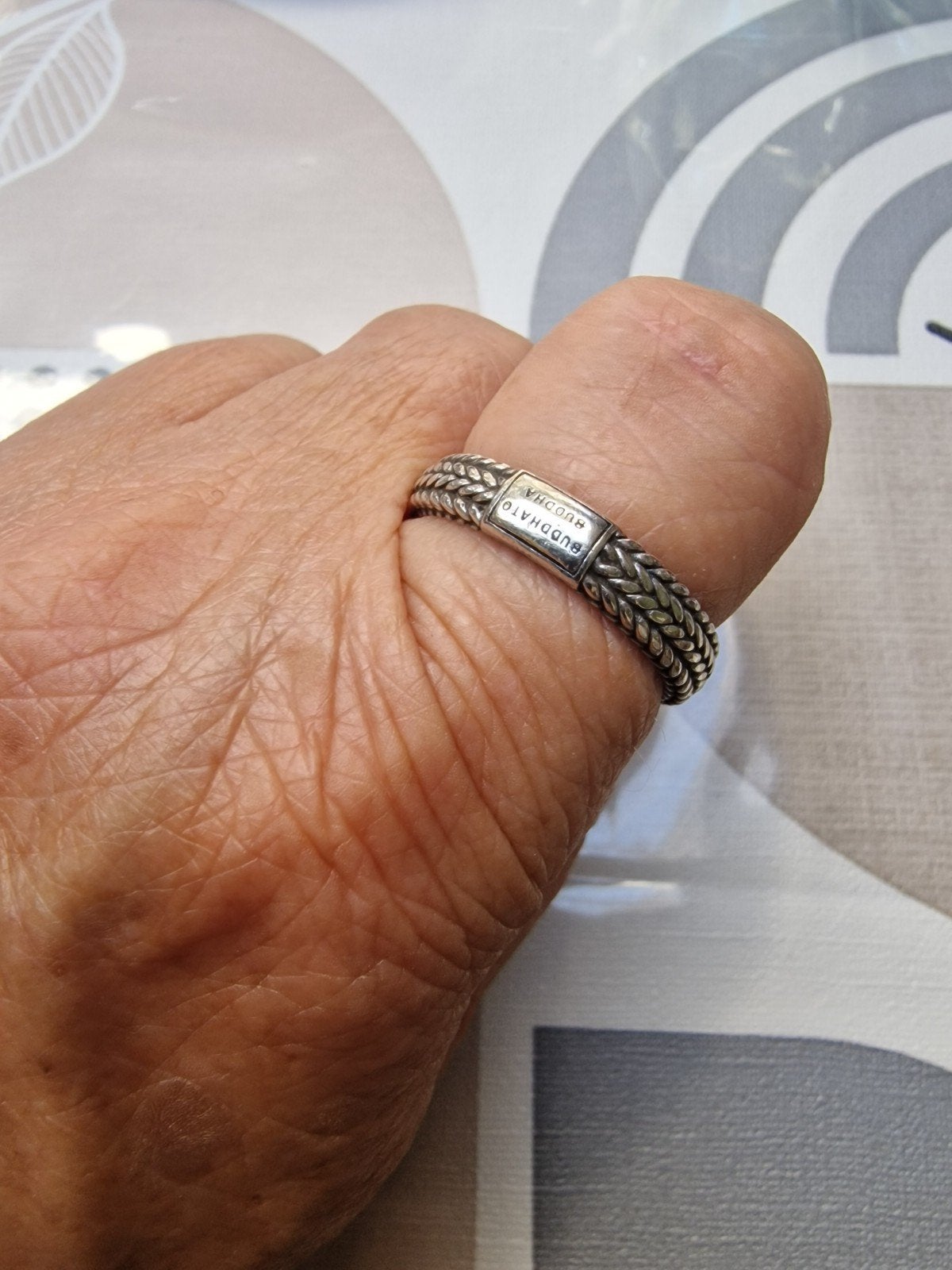 Buddha to Buddha Ellen ring maat 19, 19 tot 20, Ophalen of Verzenden, Zo goed als nieuw, Dame of Heer