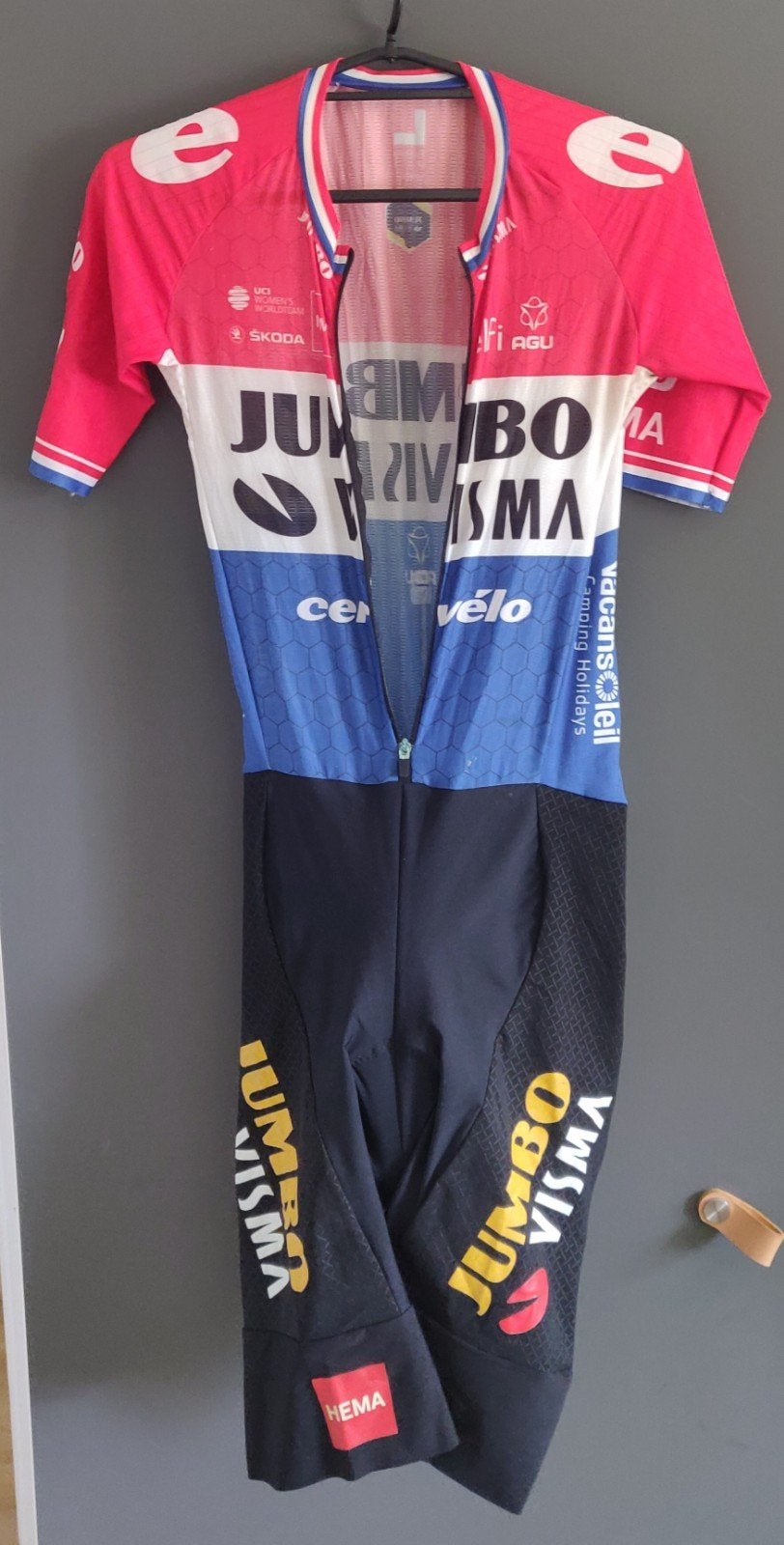 Wielershirt NK speedsuit Riejanne Markus, Ophalen of Verzenden, Gebruikt, Kleding