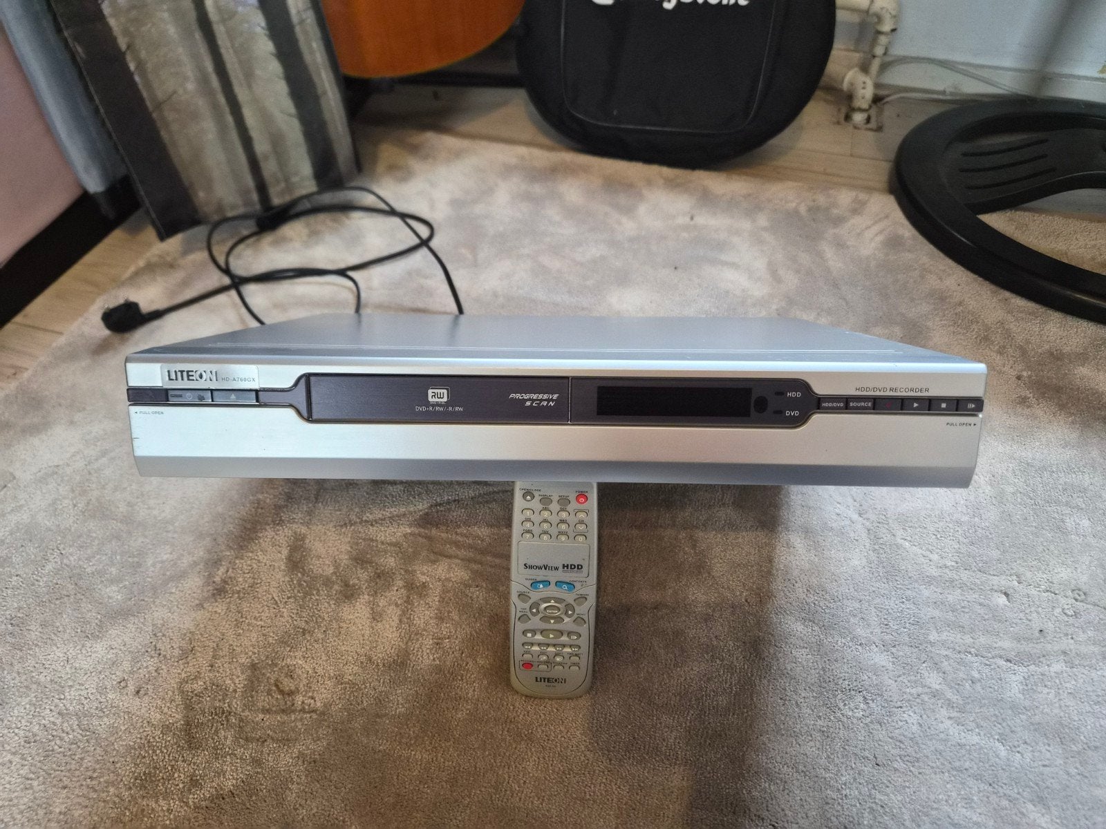 LiteOn HD-A760 DVD Recorder met HDD en afstandsbediening, Audio, Tv en Foto, Overige merken, Gebruikt, Met harddisk, Dvd-recorder