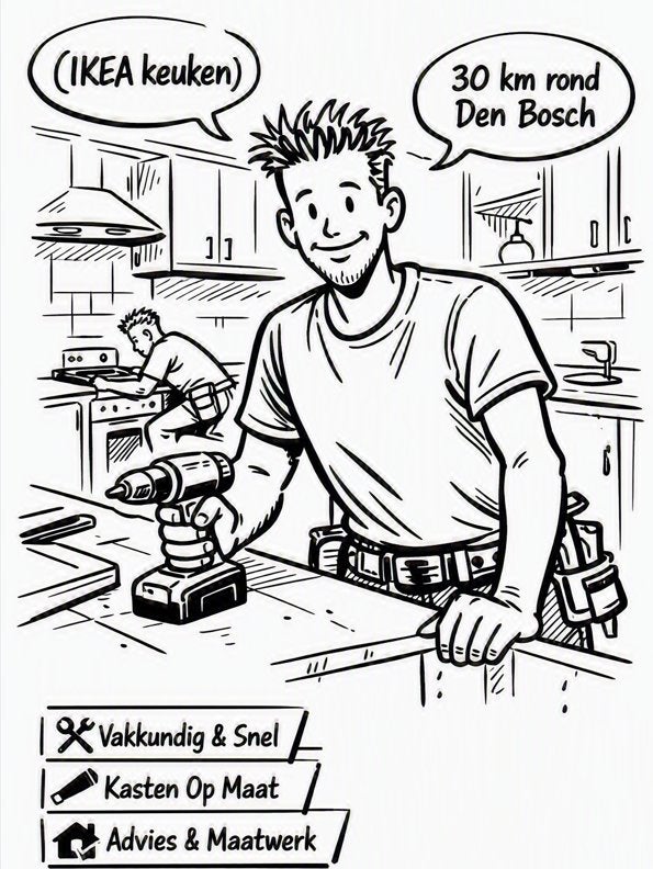keukenmonteur gezocht, Ophalen of Verzenden, Zo goed als nieuw, Overige typen, Greeploos