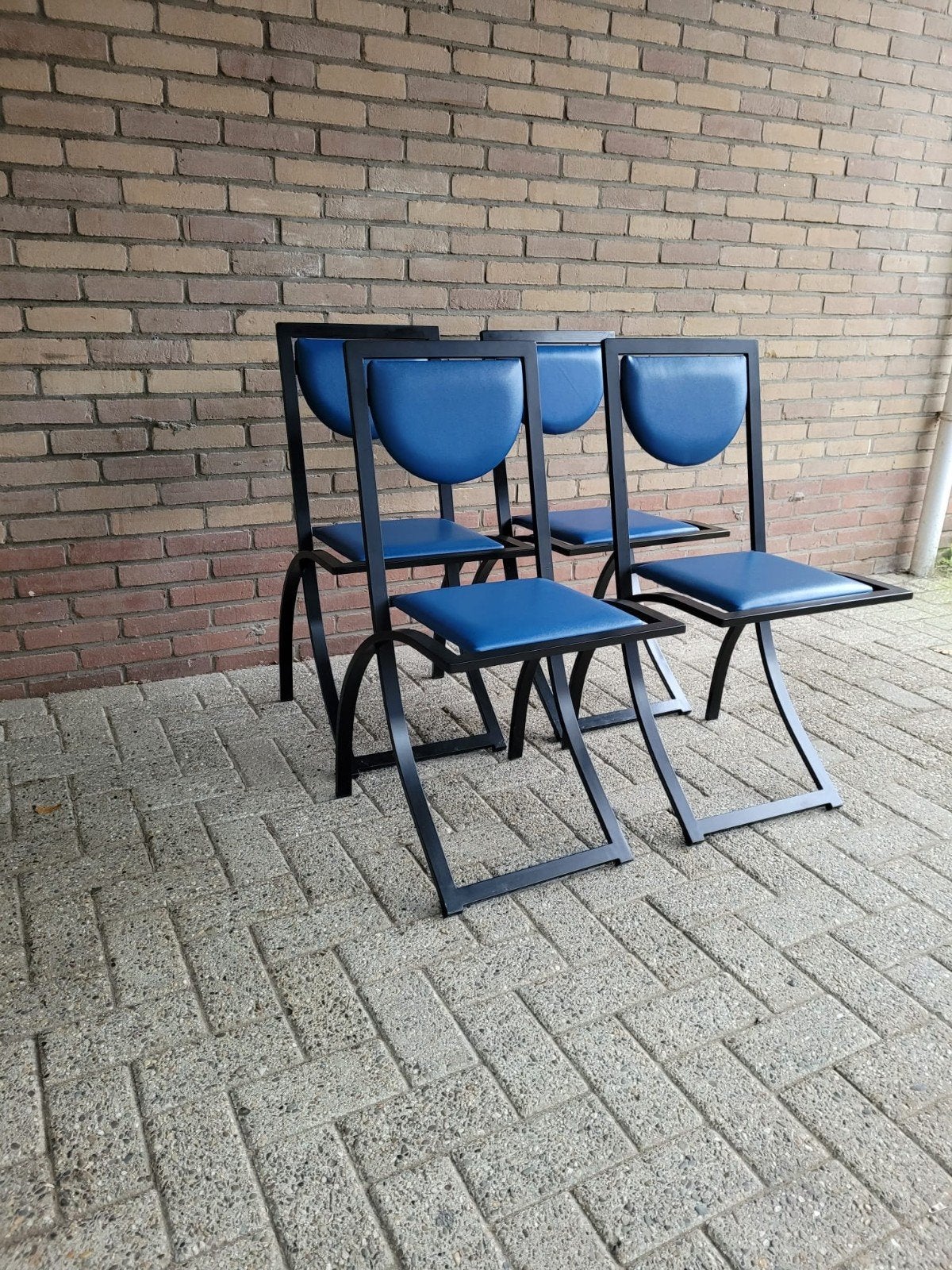 Vintage Memphis style stoelen - KFF model Sinus, Ophalen, Overige materialen, Info@cubran.nl, Handelsonderneming Cubran
