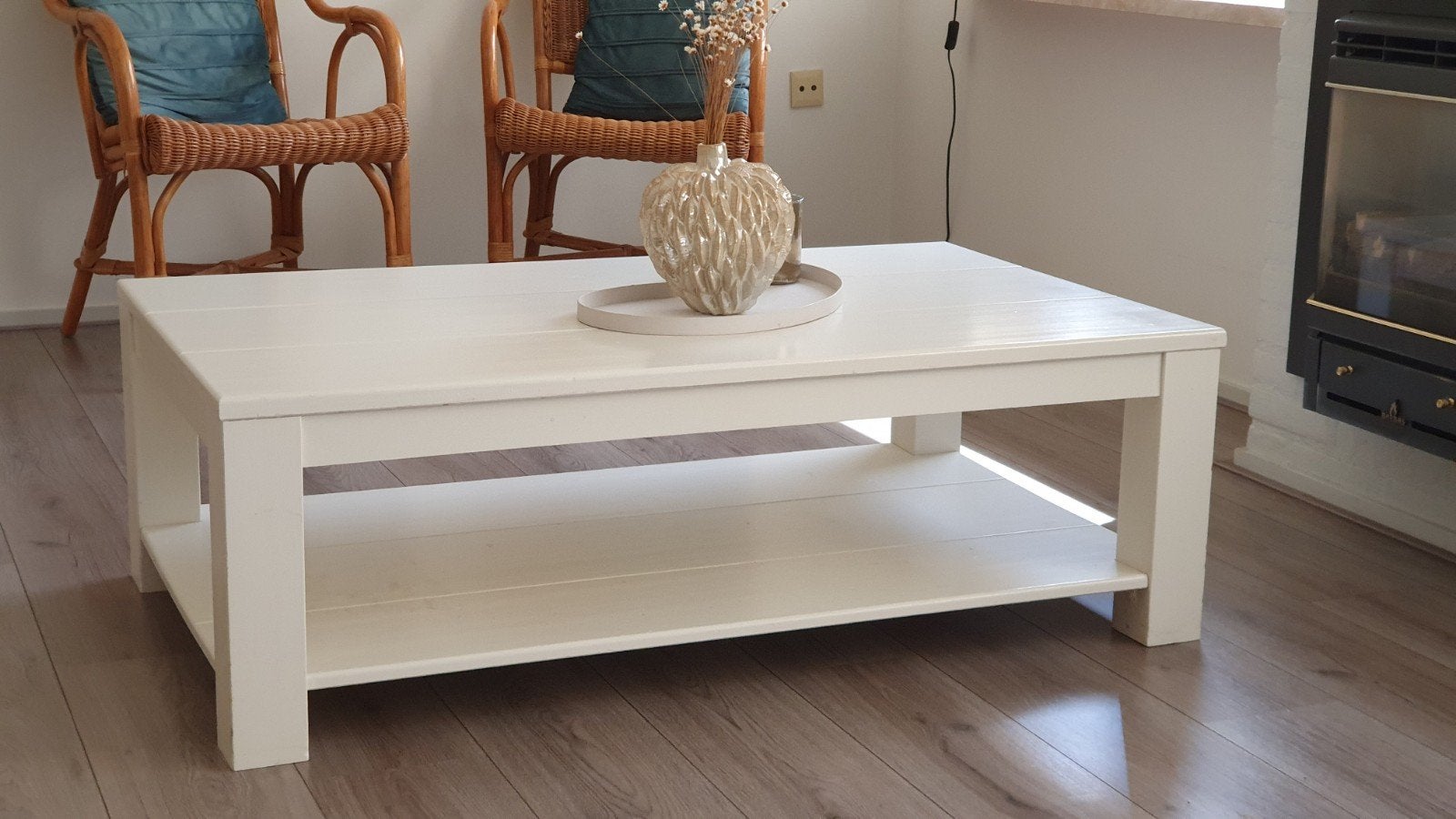 Salontafel, Huis en Inrichting, Tafels | Salontafels, Ophalen, Gebruikt, 100 tot 150 cm, 50 tot 100 cm
