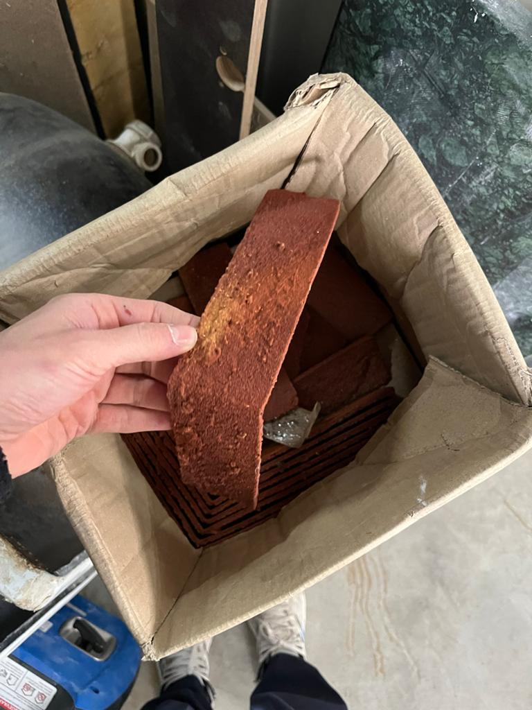 Baksteen strips (50x240x6 mm), Ophalen of Verzenden, Nieuw, Bakstenen