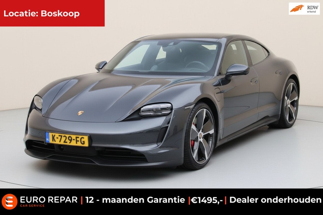 Porsche Taycan 4S Performance 94 kWh €146.000- np SOH 93,8, Auto's, Porsche, Dealer onderhouden, Gebruikt, Zwart, 4 stoelen