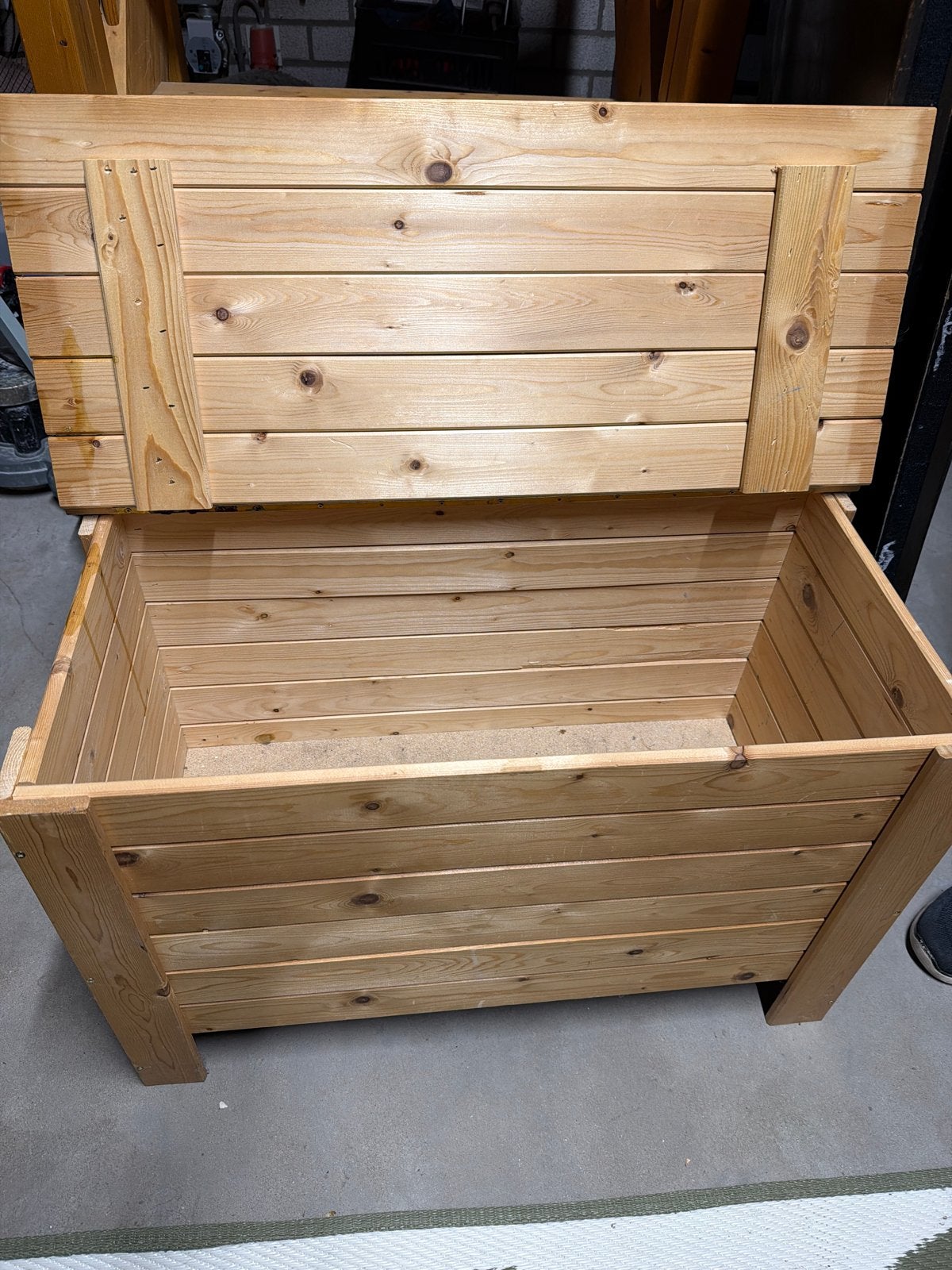 Houten opbergkist - Ideaal voor speelgoed of kussens, 50 – 75, Gebruikt, 50 tot 100 cm, Ophalen of Verzenden