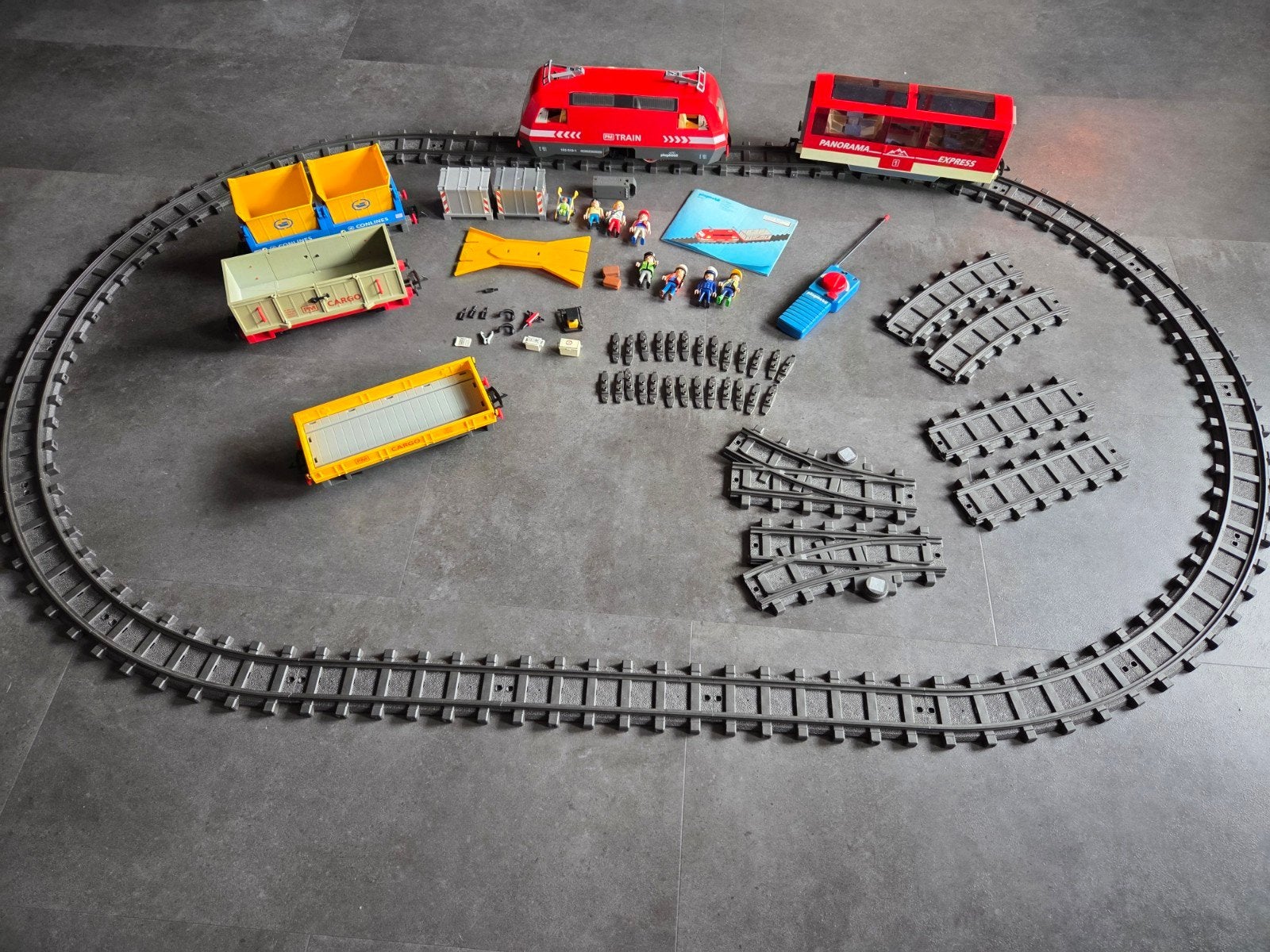 Playmobil verzameling - Trein / Treinbaan / Panorama Express, Ophalen of Verzenden, Zo goed als nieuw