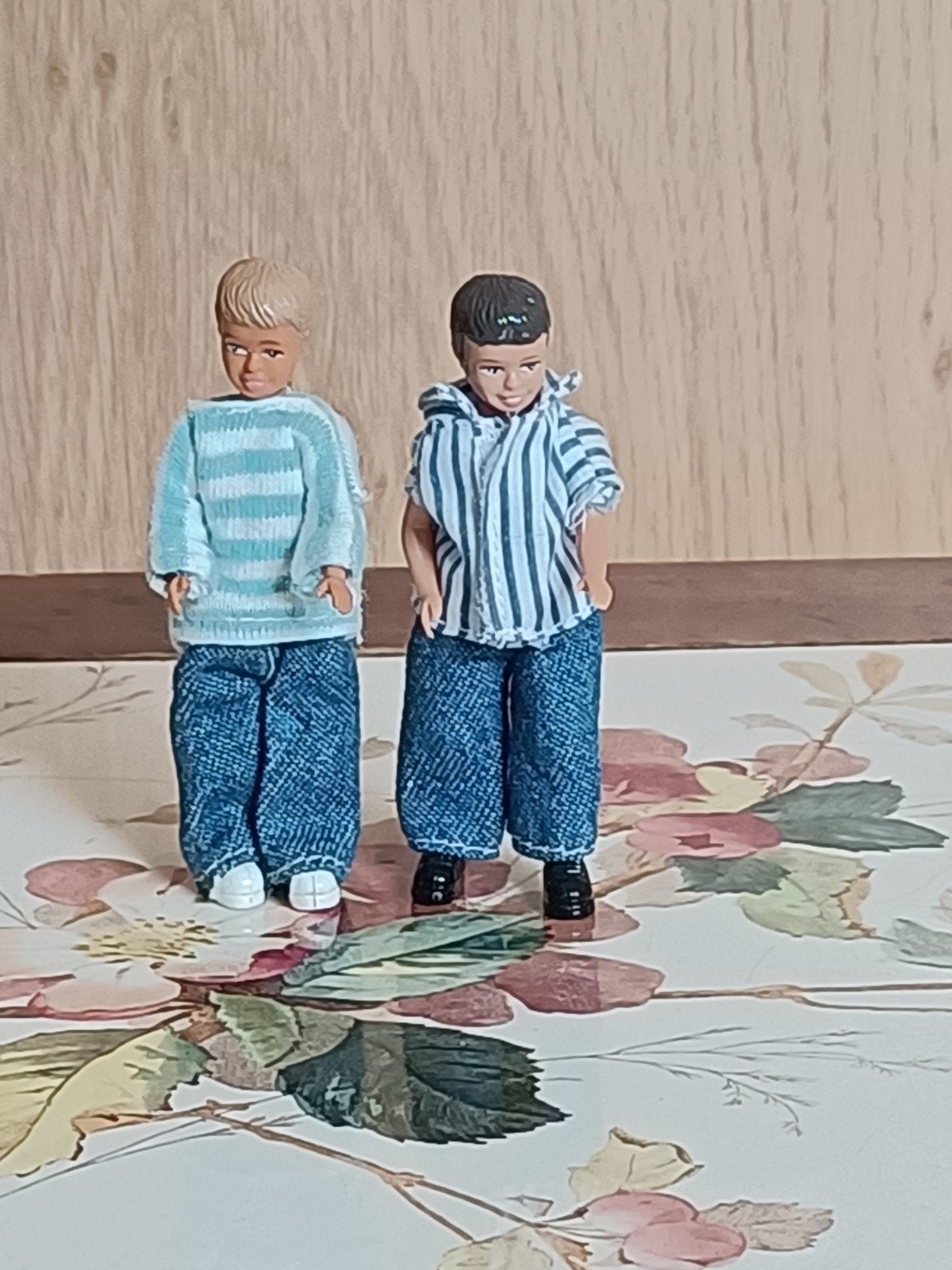 Twee originele Lundby popjes Poppenhuis, Ophalen of Verzenden, Gebruikt, Poppenhuis