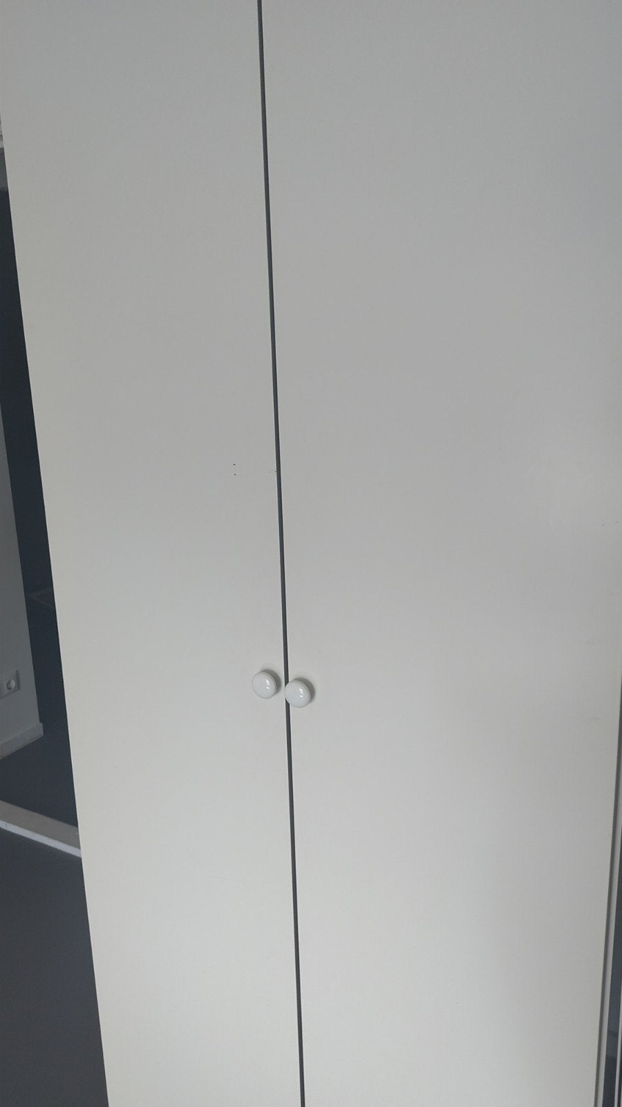 Svedex houten kledingkast wit, Huis en Inrichting, Kasten | Kledingkasten, Ophalen, Met plank(en), Gebruikt, 200 cm of meer