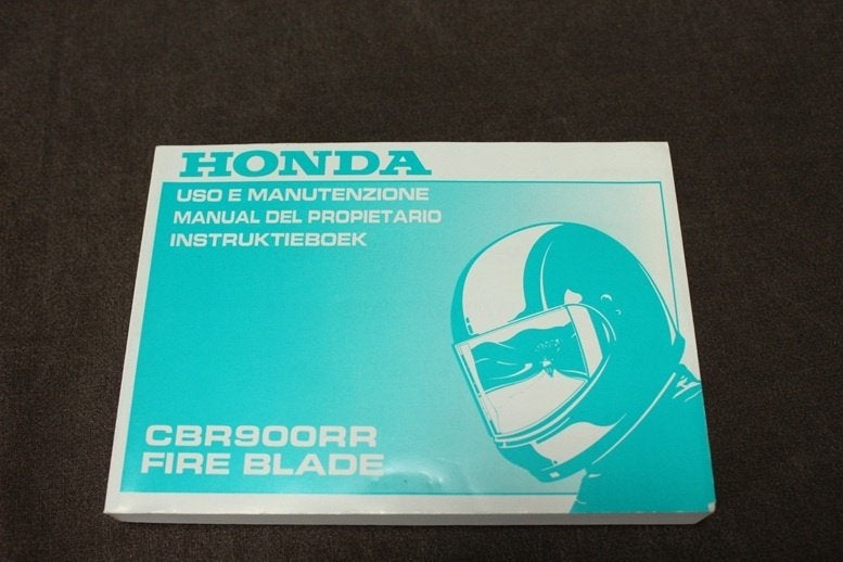 Honda CBR900RR Fireblade 1998 instructie boekje CBR900 RR, Motoren, Handleidingen en Instructieboekjes, Ophalen of Verzenden, Honda