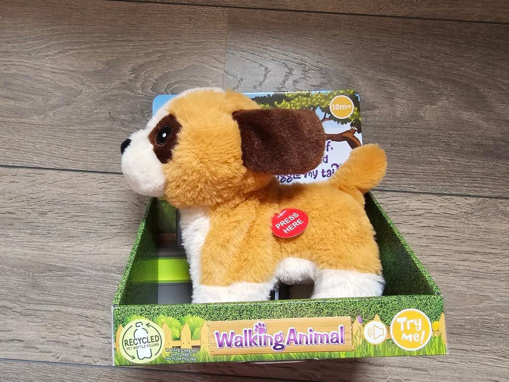 Knuffel hondje kan lopen en blaffen., Ophalen of Verzenden, Nieuw