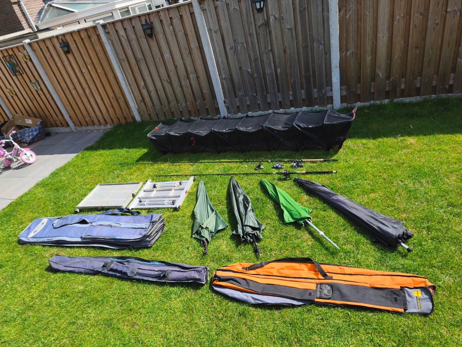 leefnet, Winkle picker, visplatform, paraplu's, tassen,, Ophalen, Gebruikt, Overige typen