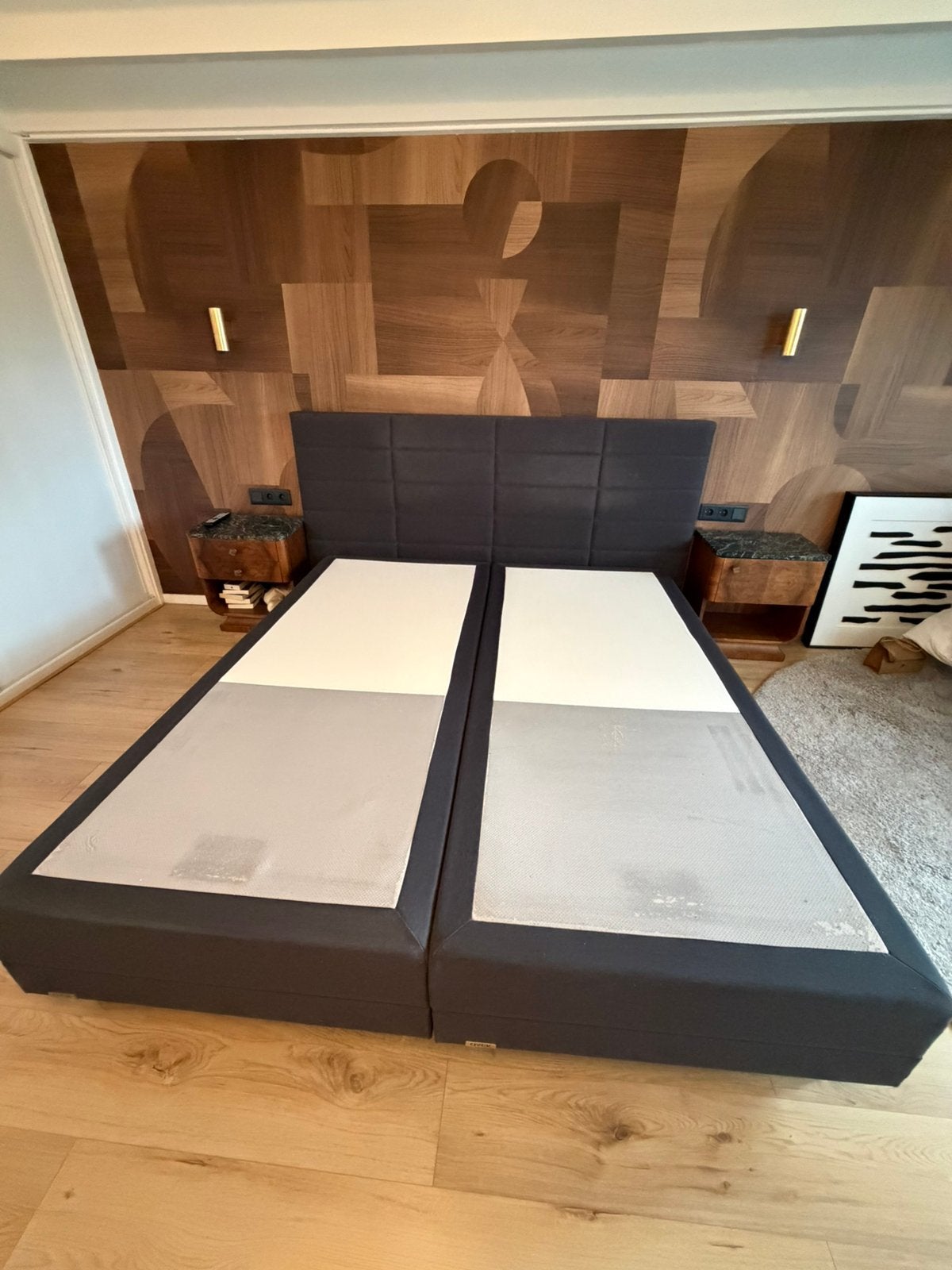 Avek boxspring, Gebruikt, Tweepersoons, Ophalen of Verzenden, 180 cm