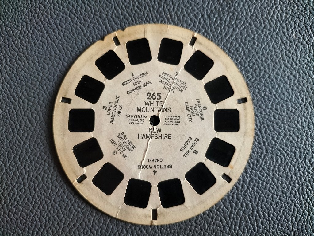 Viewmaster White Mountains - New Hampshire USA - Amerika, Ophalen of Verzenden, Gebruikt