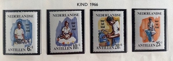 1966 Kinderzegels 4x , Ophalen of Verzenden, Postfris