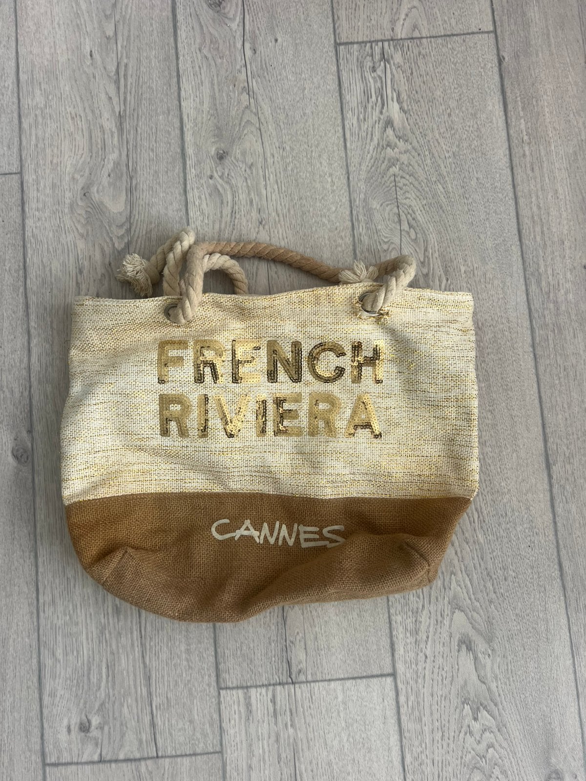 Strandtas goud Cannes, Ophalen of Verzenden, Zo goed als nieuw