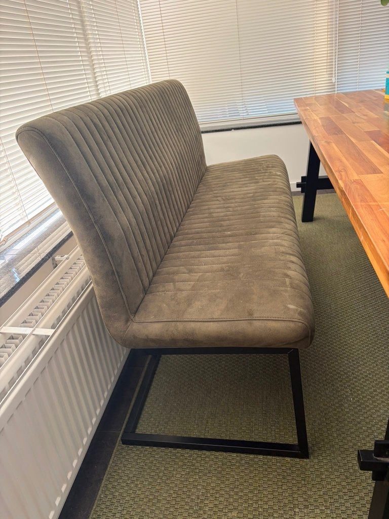 Eetbank, Huis en Inrichting, Stoelen, Ophalen, Overige kleuren, Suede style, Zo goed als nieuw