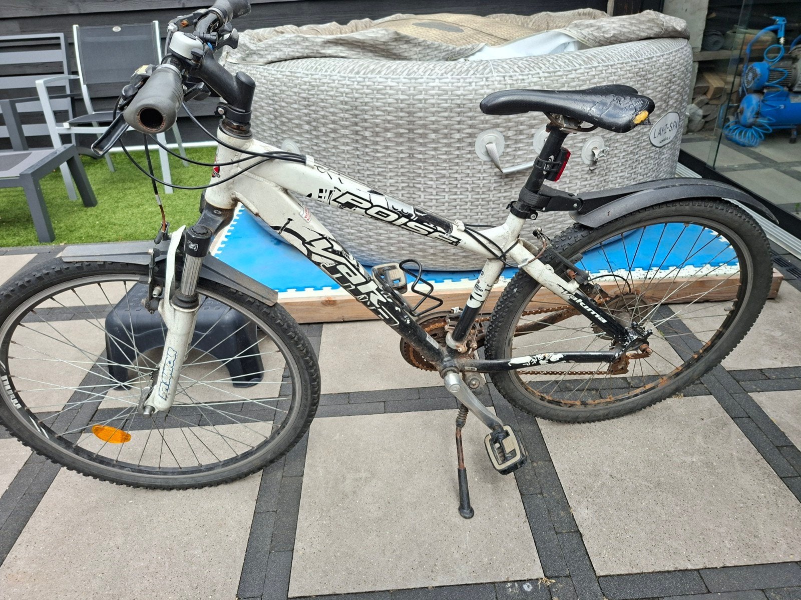 Witte Gebruikte Mountainbike, Fietsen en Brommers, Minder dan 45 cm, Ophalen, Gebruikt, Overige merken