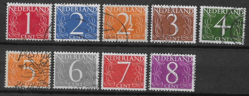 1946-57, Cijferzegels [460-68] (K2813) € 0,25, Postzegels en Munten, Ophalen of Verzenden