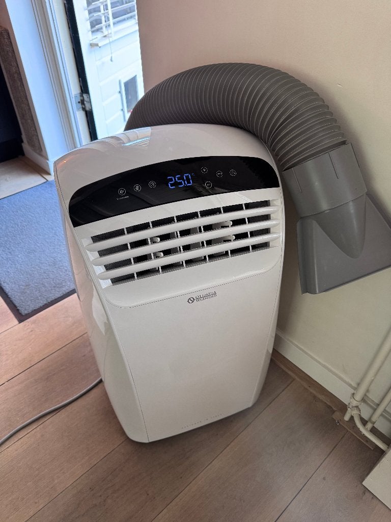 1100 watt Mobiele Airco Olimpia Splendid WIFI, Ophalen, 3 snelheden of meer, Zo goed als nieuw, Koelen en Ontvochtigen